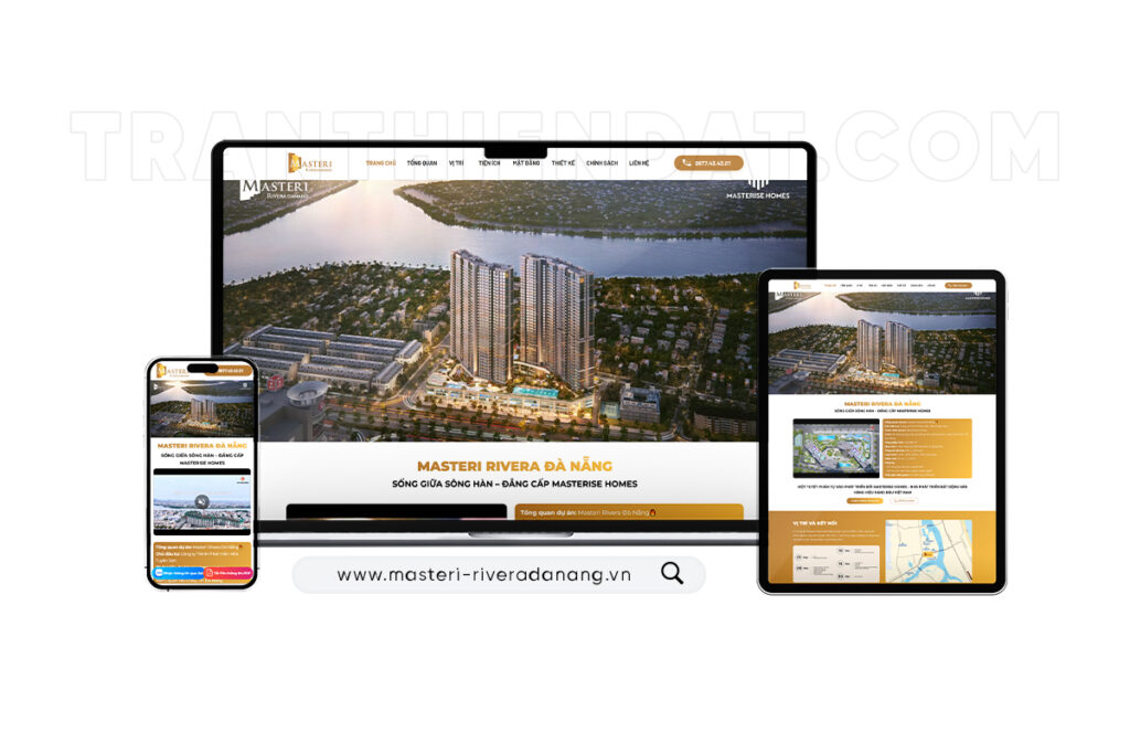 Dự án thiết kế landingpage Căn Hộ Cao Cấp Masteri Rivera Đà Nẵng